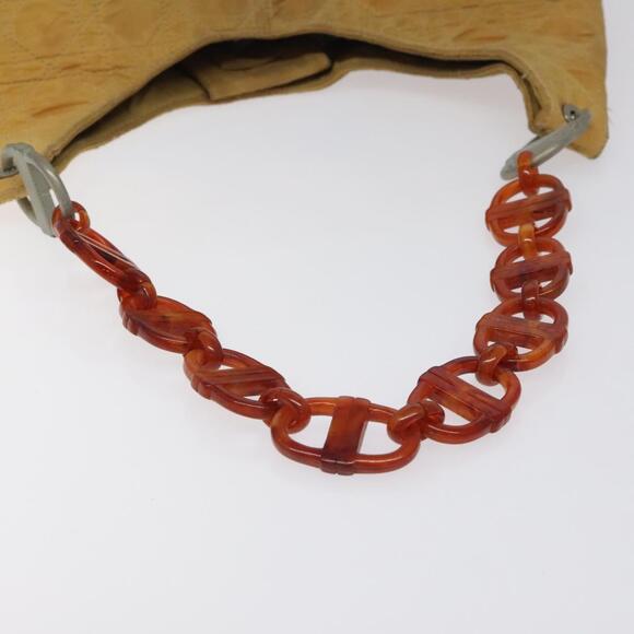 DIOR Canage Shoulder Bag Nylon Yellow - Picture 7 of 12